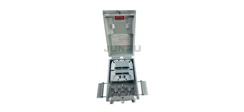 Cutie de terminare pentru cablu fibră optică cu 16 FO și splitter 1x8