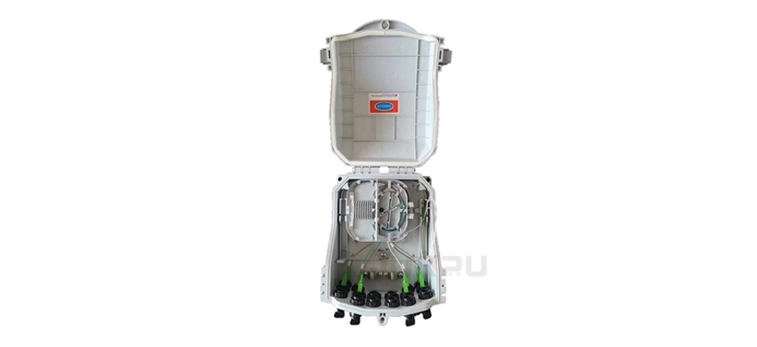 Cutie de distribuție fibră optică MINI SC, 16 nuclee, preconectată