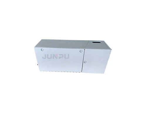 Cutie de fibră CTO-48P instalată într-un dulap standard de 19 inch pentru implementare FTTH.